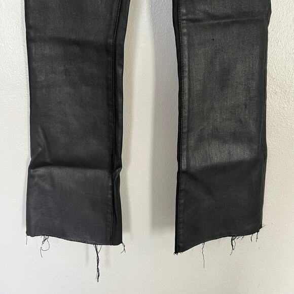 DL1961 Bridget Jeans Instasculpt Boot Cut Coated Black Women's Size 25 High Rise - Picture 5 of 13